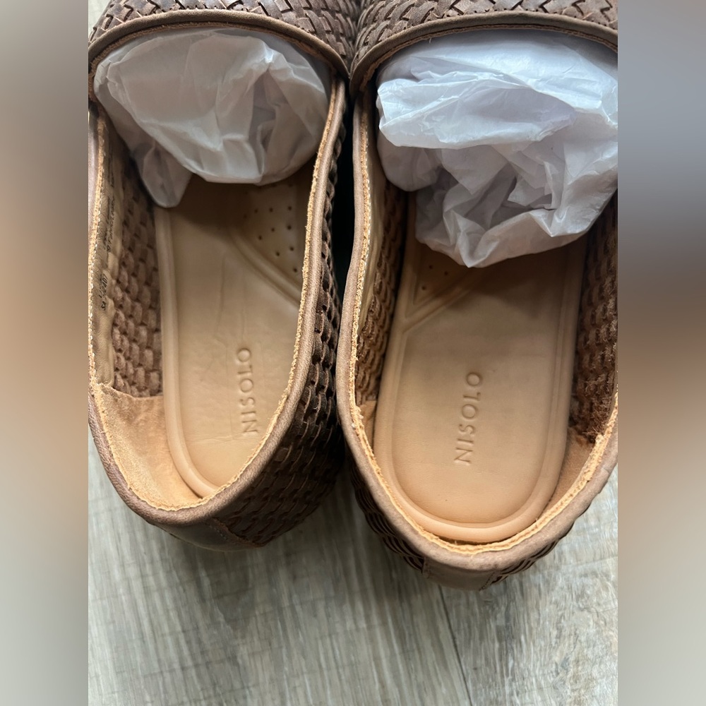 New Nisolo Alejandro woven Slip On tobacco brown - Picture 8 of 11